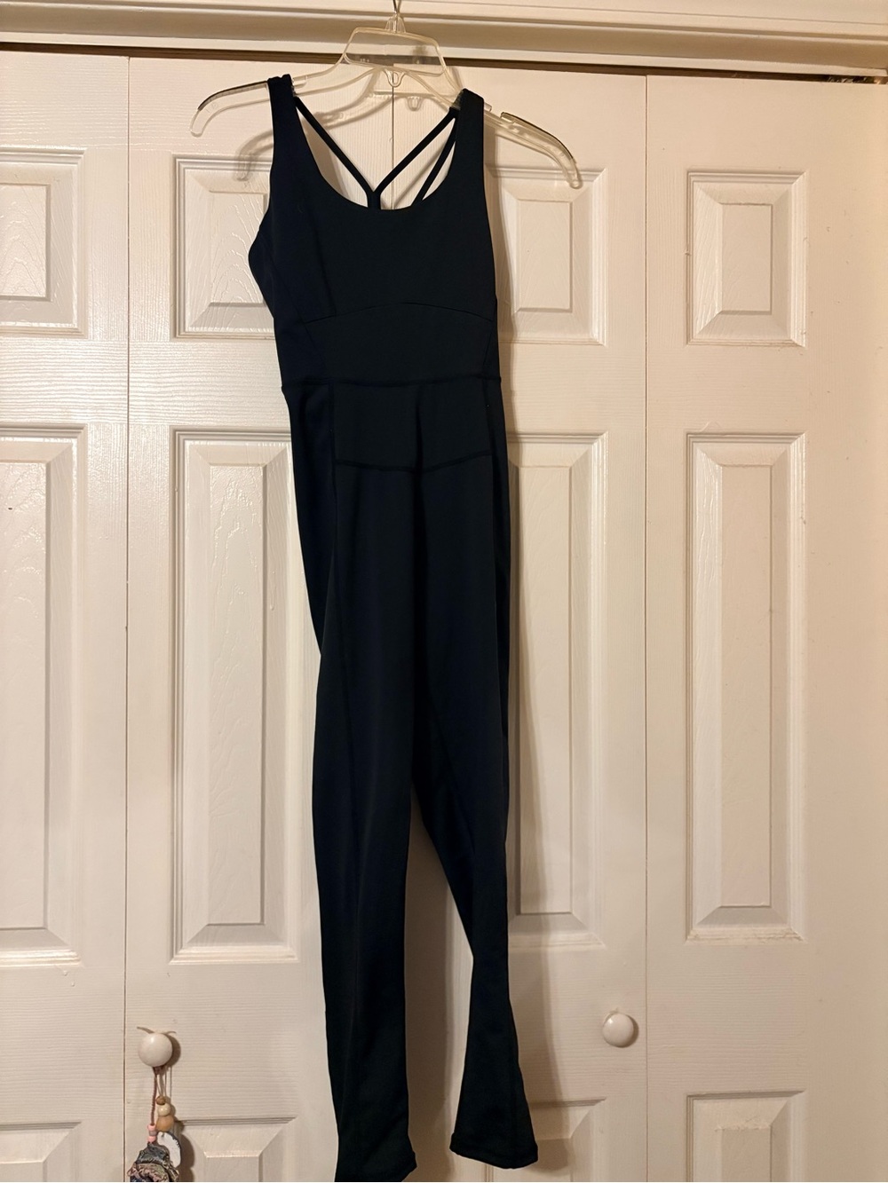 Black Strappy High-Waist Women's Jumpsuit